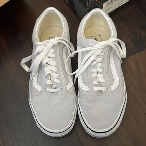 Light gray old skool vans